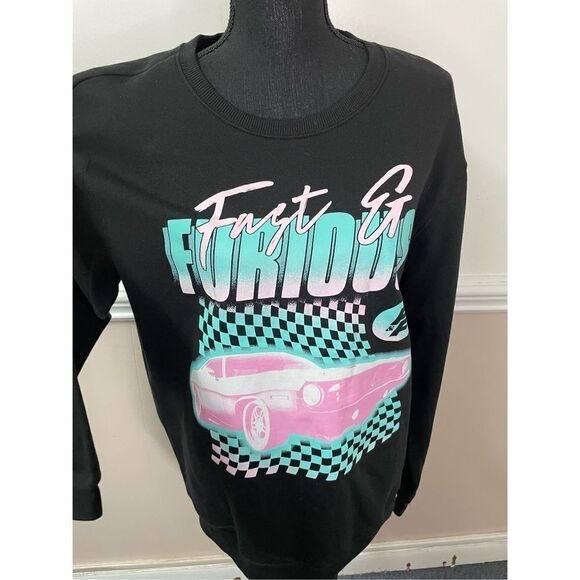 NWT Fast & Furious Men’s Fleece Crewneck Pullover Size Medium - Picture 2 of 7